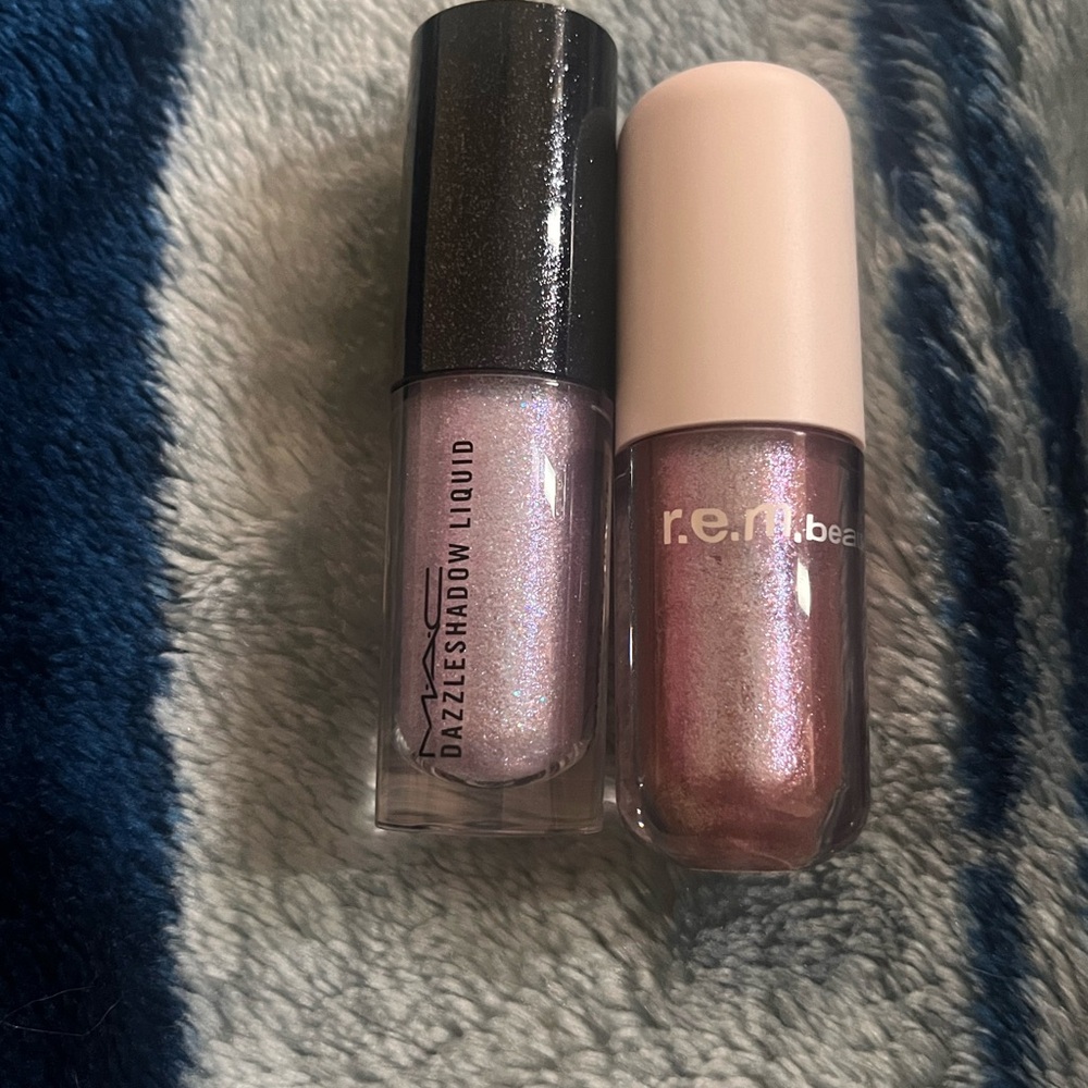 Liquid Glitter Shadow Duo Mac Cosmetics and REM Beauty